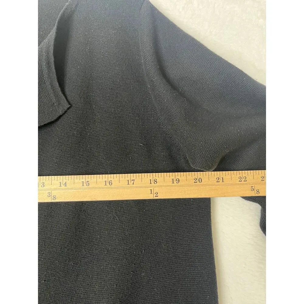 J.CREW 365 Juliette Collarless Sweater Blazer In Black Size S Merino Wool Blend